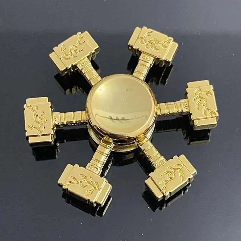 Gold Metal Fidget Spinner – Kids Stress Relief Toy