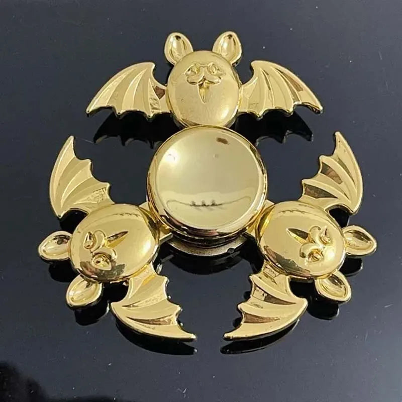 Gold Metal Fidget Spinner – Kids Stress Relief Toy