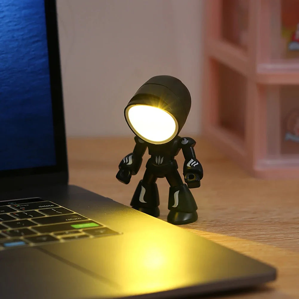 Mini LED Gece Lambası – Sevimli Çizgi Film Polis Masaüstü ve Başucu Işığı, Çocuklar için Tatil Hediyesi