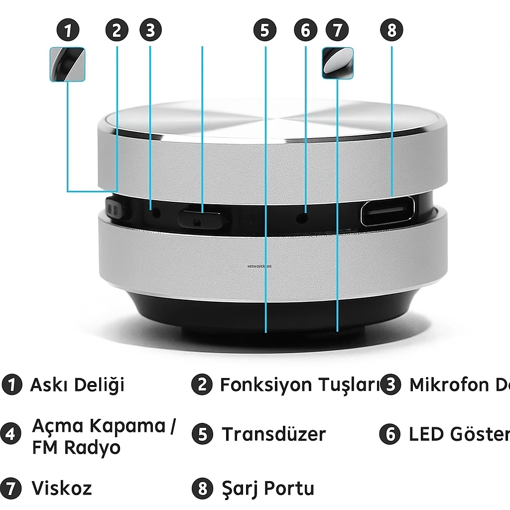VibeDisk Mini Hoparlör